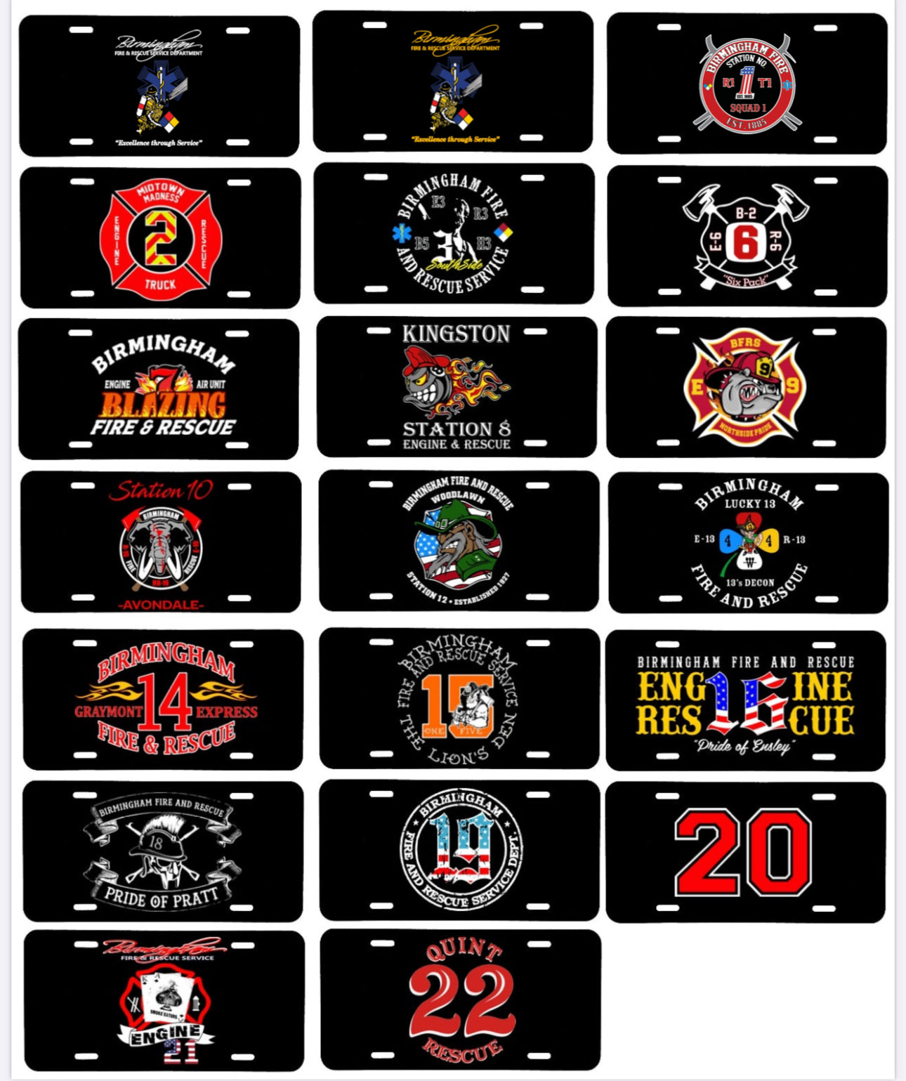 BFRS: Car Tags (ALL LOGOS)