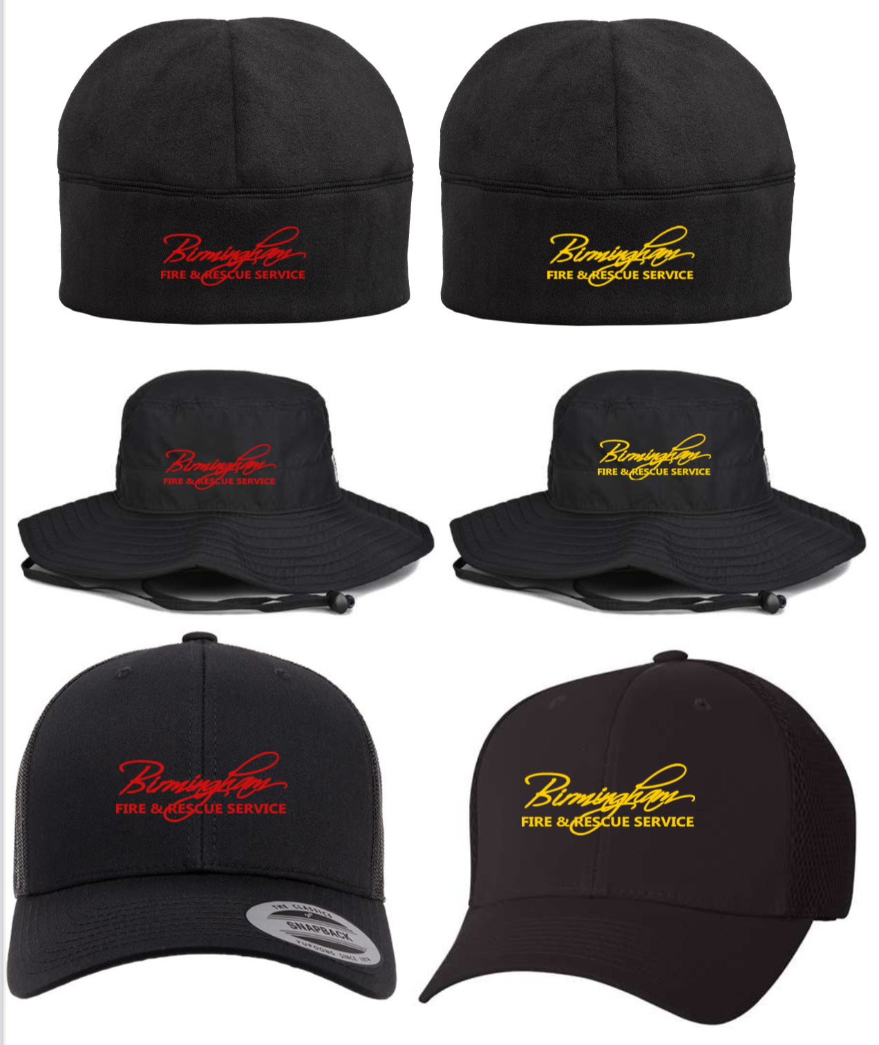 BFRS: OFFICIAL LOGO (Embroidered Snapback, Flexfit & Bucket Hats and Beanies)