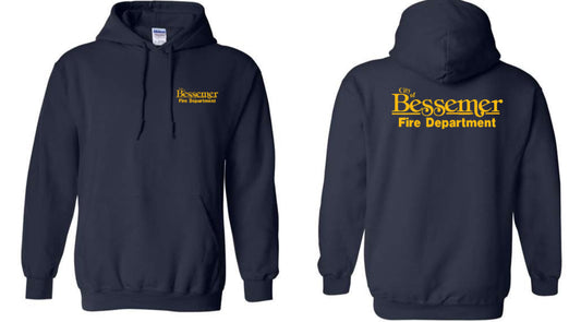 Bessemer - 8oz Gildan Pullover Hoodie (Firefighter & Officer City Logo, Heavy Rescue, Local 980 & All Stations)