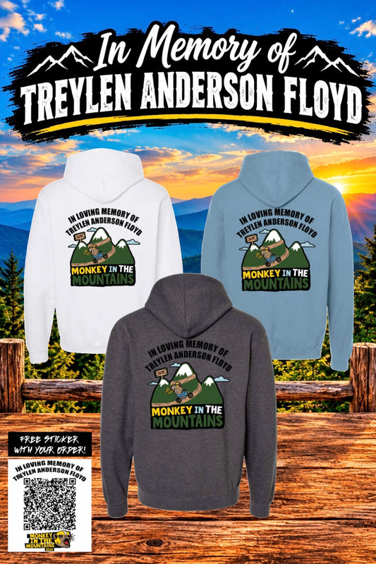 Monkey in the Mountains Hoodies