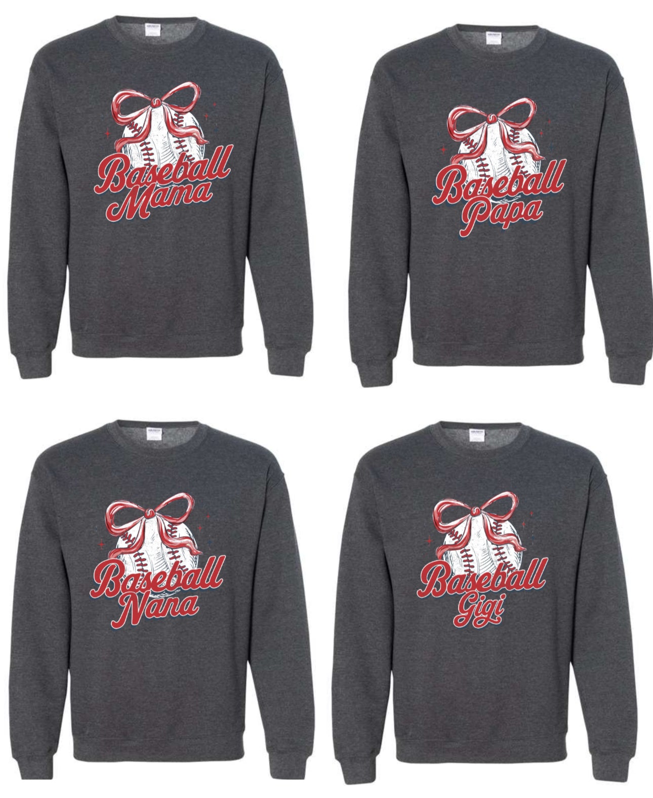 Baseball Family with Bow