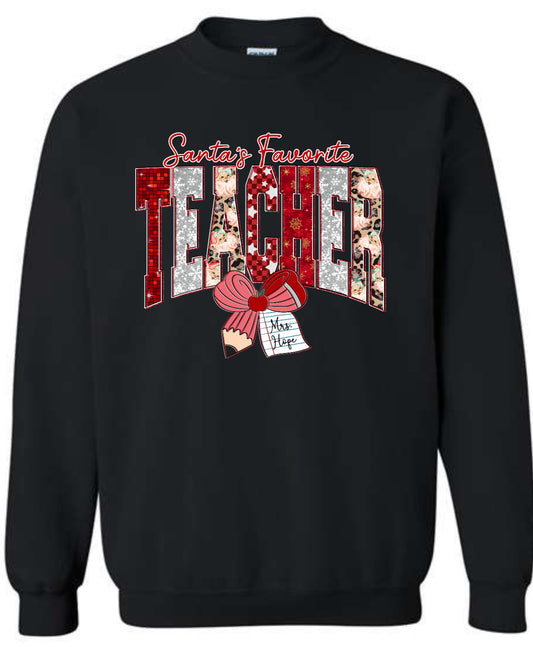 Santa’s Favorite Teacher Personalized