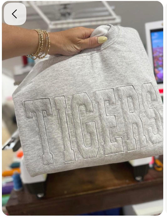 Tigers Embroidered Sweatshirt