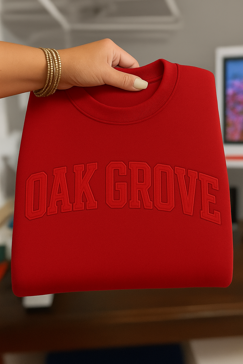 Oak Grove Embroidered Sweatshirt