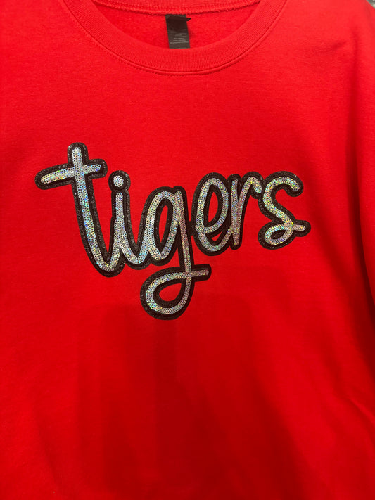 Tigers Sequin Patch Sweatshirt