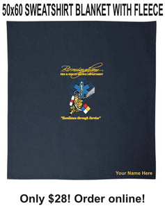 BFRS Official Logo: Sweatshirt Blanket with Fleece